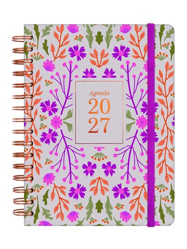 Finocam Agenda Anual 2027 Trendy You Wire-O Tapa Extra con Goma E10 Finocam Agenda Anual 2027 Trendy You Wire-O Tapa Extra con Goma E10