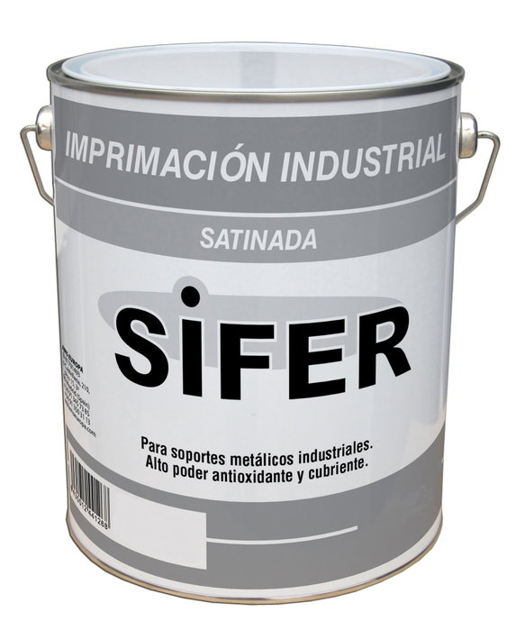 SIFER Pintura Imprimación Industrial Sintética Antioxidante Gris 4 LTS. SIFER Pintura Imprimación Industrial Sintética Antioxidante Gris 4 LTS.