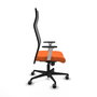 PIQUERAS Y CRESPO Sillón Albacete Naranja y Negro