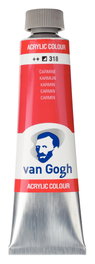 Van Gogh Pintura Acrílica Carmín 318 en Tubo de 40 ml