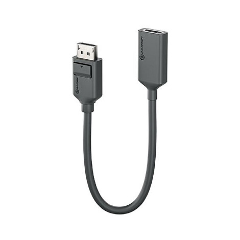 ALOGIC Adaptador de Video DisplayPort Macho a HDMI Hembra EL2DPHD-ADP, 0,2 m, Negro