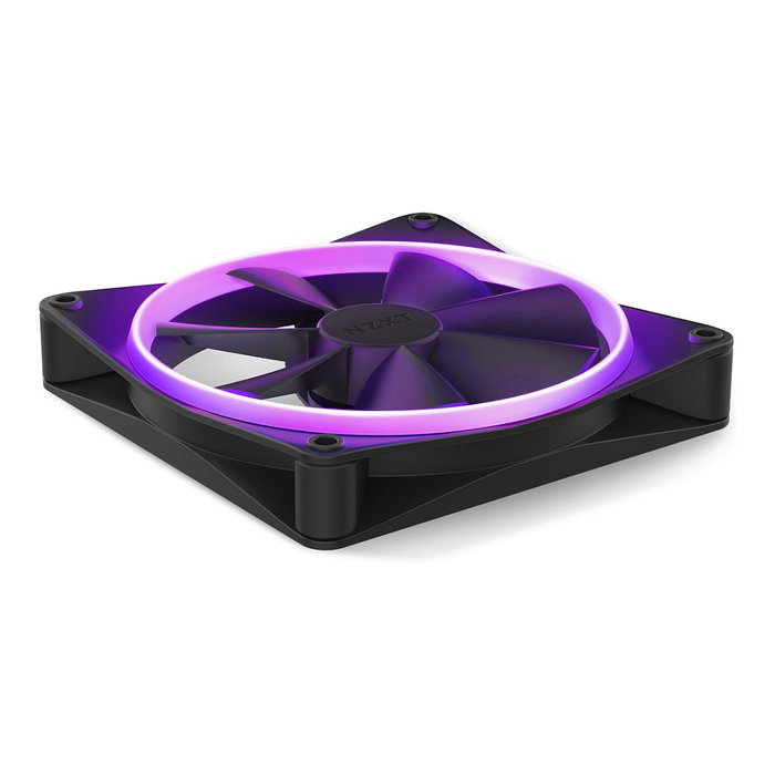 NZXT F140 RGB RF-R14SF-B1 Ventilador Negro 140mm con Iluminación LED Multi, Flujo de Aire 24.85-89.48 CFM, Velocidad 500-1800 RPM
