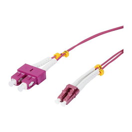 Synergy21 Cable de Fibra Óptica Patch OM4 2 m, Multimodo 50/125 um, Conectores LC-SC, UPC, LSZH, S217013