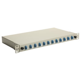 EQUIP Panel de empalme de fibra óptica 12 puertos LC-Duplex OS2 1U