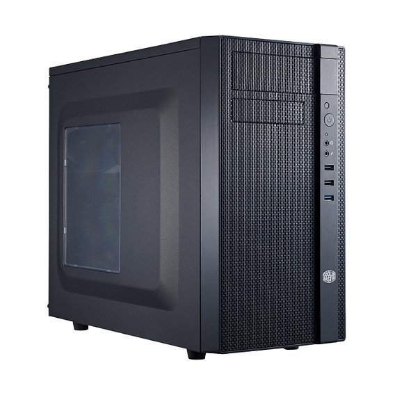 Cooler Master N200 Torre Mini USB 3.0 - Caja de PC Micro ATX / Mini-ITX, Negro, 1x USB 3.2 Gen 1, 4 Ranuras, Incluye 2 Ventiladores de 120 mm