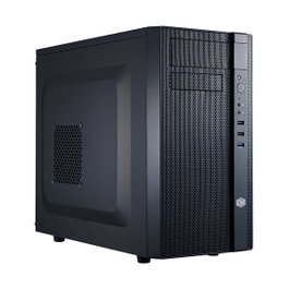 Cooler Master N200 Torre Mini USB 3.0 - Caja de PC Micro ATX / Mini-ITX, Negro, 1x USB 3.2 Gen 1, 4 Ranuras, Incluye 2 Ventiladores de 120 mm