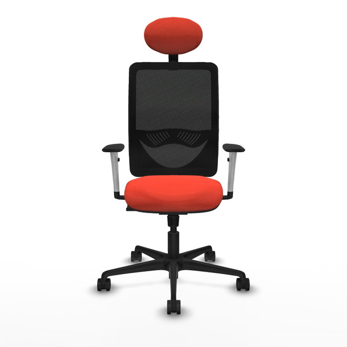 PIQUERAS Y CRESPO Silla de oficina Zulema con mecanismo Sincro, Naranja oscuro y Negro PIQUERAS Y CRESPO Silla de oficina Zulema con mecanismo Sincro, Naranja oscuro y Negro