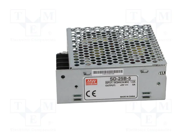MEAN WELL SD-25B-5 Convertidor DC/DC 25W 5VDC 5A MEAN WELL SD-25B-5 Convertidor DC/DC 25W 5VDC 5A