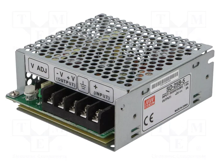 MEAN WELL SD-25B-5 Convertidor DC/DC 25W 5VDC 5A MEAN WELL SD-25B-5 Convertidor DC/DC 25W 5VDC 5A