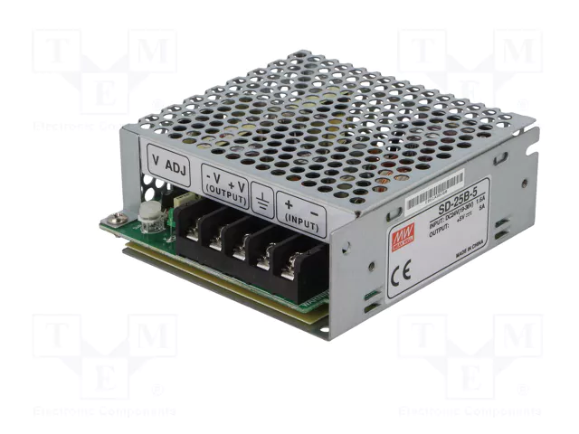 MEAN WELL SD-25B-5 Convertidor DC/DC 25W 5VDC 5A MEAN WELL SD-25B-5 Convertidor DC/DC 25W 5VDC 5A