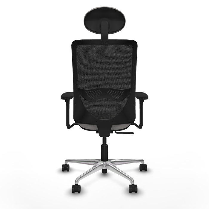 PIQUERAS Y CRESPO Silla de oficina Zulema con mecanismo Sincro, Blanco y Negro