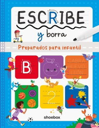 SHOEBOX MEDIA Escribe y borra - Preparados para Infantil (Pizarra+Rotulador)