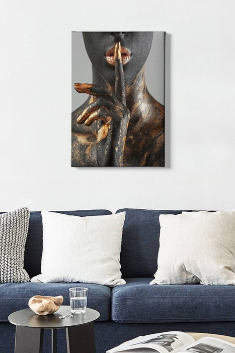 Wallity Lienzo Decorativo 83 (50 x 70 cm) - Pintura sobre Lienzo y Marco de Madera