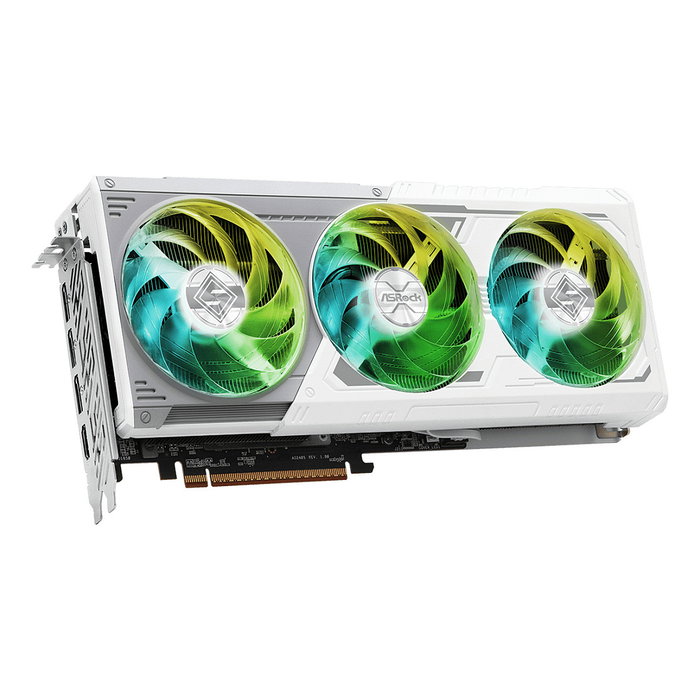 ASRock Radeon RX 9070 XT Steel Legend 16GB GDDR6 256-bit Tarjeta Gráfica - 3 Ventiladores, PCIe x16 5.0, DirectX 12 Ultimate, RGB