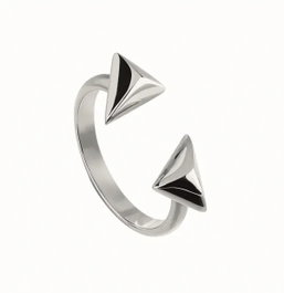 Breil TJ2577 Anillo de Acero Inoxidable para Mujer en Gris