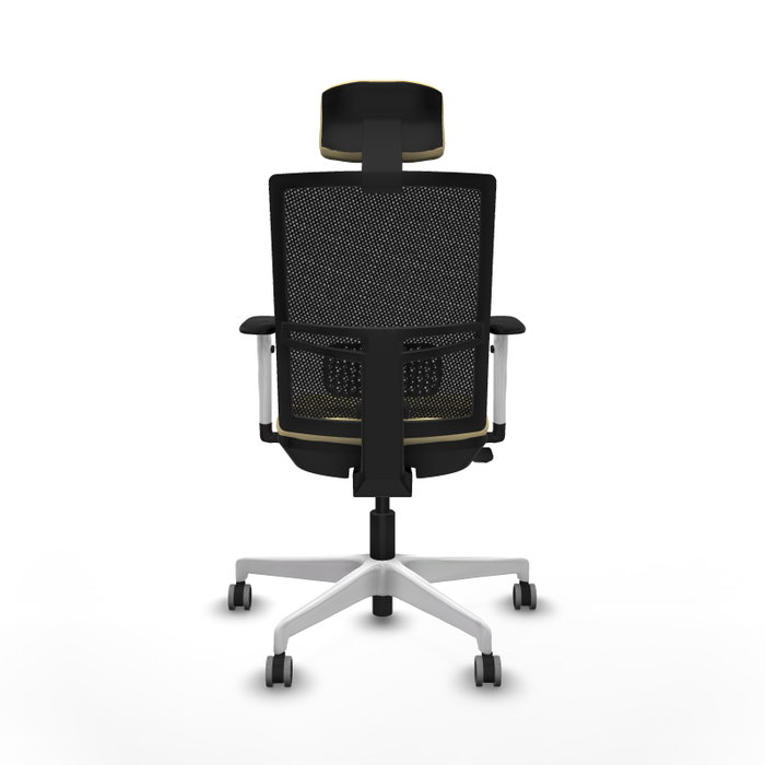 PIQUERAS Y CRESPO Silla de oficina Yunquera con mecanismo Sincro/Traslack Crema y Negro PIQUERAS Y CRESPO Silla de oficina Yunquera con mecanismo Sincro/Traslack Crema y Negro