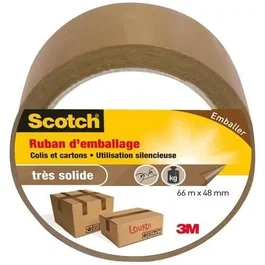 Scotch Cinta adhesiva de embalaje 66 m x 48 mm - Marrón