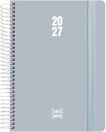 GRAFOPLAS Agenda Anual 2027 A5 Azul Claro
