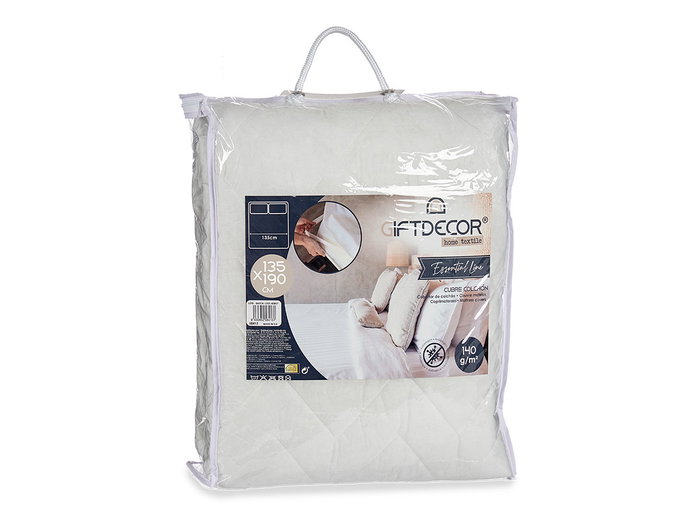 GIFTDECOR Cubre colchón TNT con goma blanco 135cm