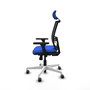 PIQUERAS Y CRESPO Silla de oficina Yunquera con mecanismo Sincro, Azul y Negro