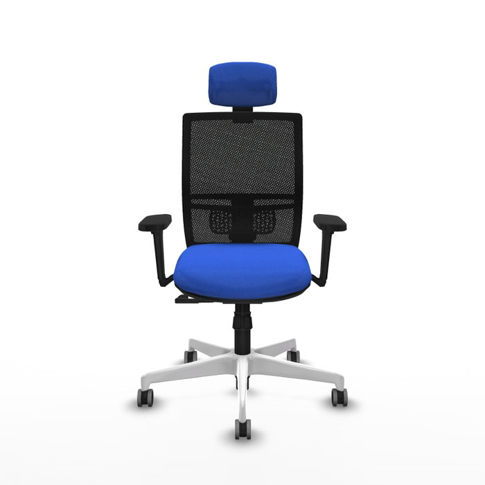 PIQUERAS Y CRESPO Silla de oficina Yunquera con mecanismo Sincro, Azul y Negro PIQUERAS Y CRESPO Silla de oficina Yunquera con mecanismo Sincro, Azul y Negro
