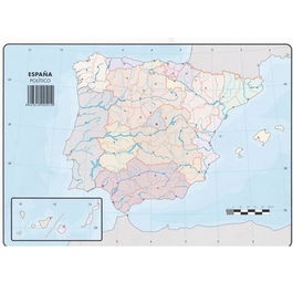 Selvi Mapa Mudo Político De España A4 -50U-