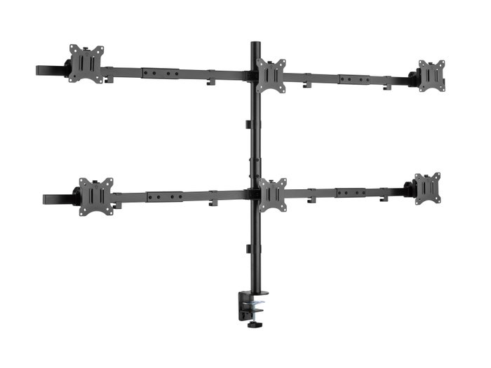 Equip Soporte para 6 Monitores 17''-32'' Articulado Negro