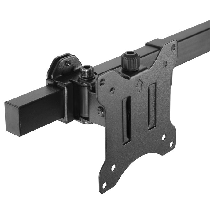 EQUIP Soporte Articulado de Sobremesa para 6 Monitores de 17-32 Pulgadas, 360 Grados, 7 kg por Pantalla, 42 kg Total, 100x100 mm, VESA 75x75 mm, Negro