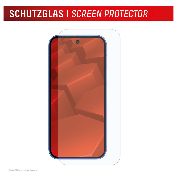 Displex Real Glass Protector de Pantalla y Funda para Google Pixel 10, Vidrio Templado 10H, Transparente