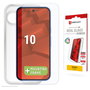 Displex Real Glass Protector de Pantalla y Funda para Google Pixel 10, Vidrio Templado 10H, Transparente