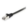 EQUIP 635592 Patchkabel Cat6 S/FTP (S-STP) 50 Piezas x 3 Metros, Cable de Red Negro LSZH, RJ45 Macho a RJ45 Macho, Gigabit Ethernet