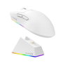 Ajazz AJ139 V2 MC 3311 Ratón Inalámbrico con Estación de Carga Blanco