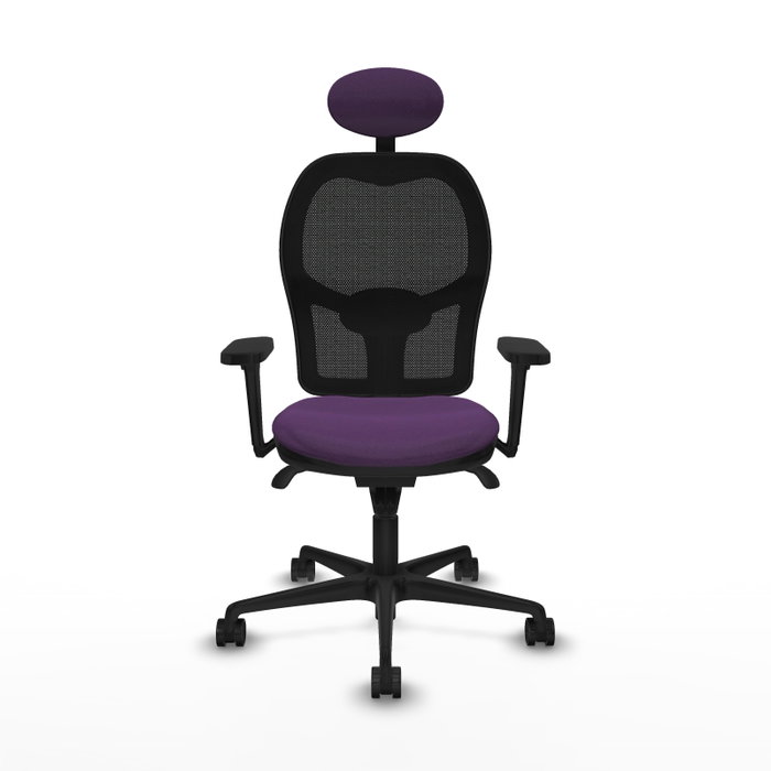 PIQUERAS Y CRESPO Silla de oficina Jorquera con mecanismo Sincro, Morado y Negro PIQUERAS Y CRESPO Silla de oficina Jorquera con mecanismo Sincro, Morado y Negro