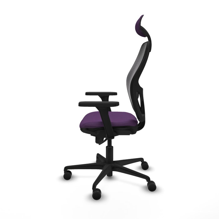 PIQUERAS Y CRESPO Silla de oficina Jorquera con mecanismo Sincro, Morado y Negro PIQUERAS Y CRESPO Silla de oficina Jorquera con mecanismo Sincro, Morado y Negro