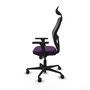 PIQUERAS Y CRESPO Silla de oficina Jorquera con mecanismo Sincro, Morado y Negro