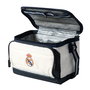 SAFTA Bolsa porta alimentos Real Madrid - Aislamiento SuperFoam, Mantiene Hielo 1 día, 24x16x16cm, A Prueba de Fugas