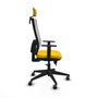 PIQUERAS Y CRESPO Silla de oficina Horna Sincro/Traslack Amarillo y Blanco