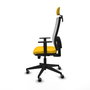 PIQUERAS Y CRESPO Silla de oficina Horna Sincro/Traslack Amarillo y Blanco