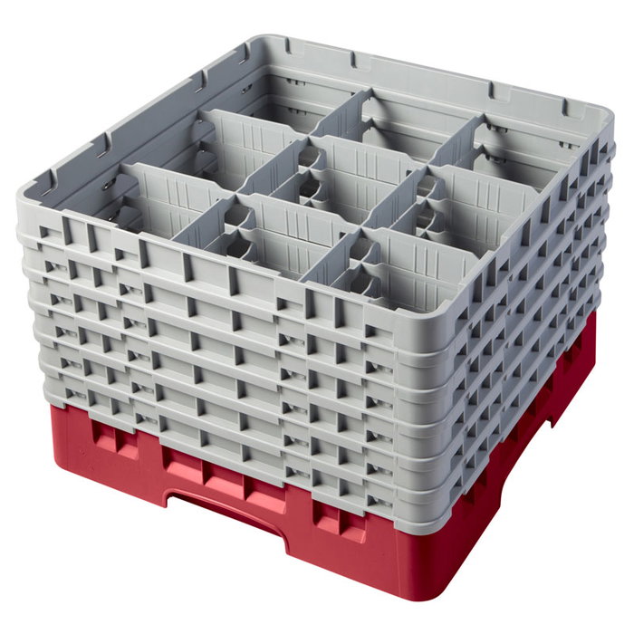 CAMBRO Cesta de lavado 9 comp. Negro CAMBRO Cesta de lavado 9 comp. Negro