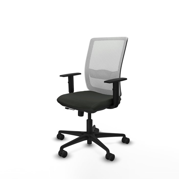 PIQUERAS Y CRESPO Silla de oficina Haches con mecanismo Sincro/Traslack, Negro/Blanco PIQUERAS Y CRESPO Silla de oficina Haches con mecanismo Sincro/Traslack, Negro/Blanco