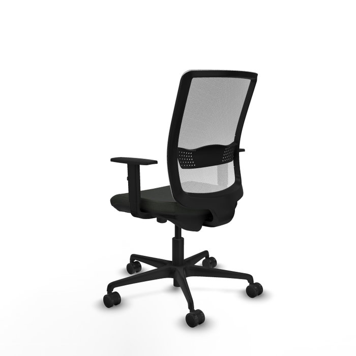 PIQUERAS Y CRESPO Silla de oficina Haches con mecanismo Sincro/Traslack, Negro/Blanco PIQUERAS Y CRESPO Silla de oficina Haches con mecanismo Sincro/Traslack, Negro/Blanco