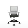 PIQUERAS Y CRESPO Silla de oficina Haches con mecanismo Sincro/Traslack, Negro/Blanco