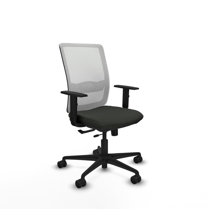 PIQUERAS Y CRESPO Silla de oficina Haches con mecanismo Sincro/Traslack, Negro/Blanco PIQUERAS Y CRESPO Silla de oficina Haches con mecanismo Sincro/Traslack, Negro/Blanco