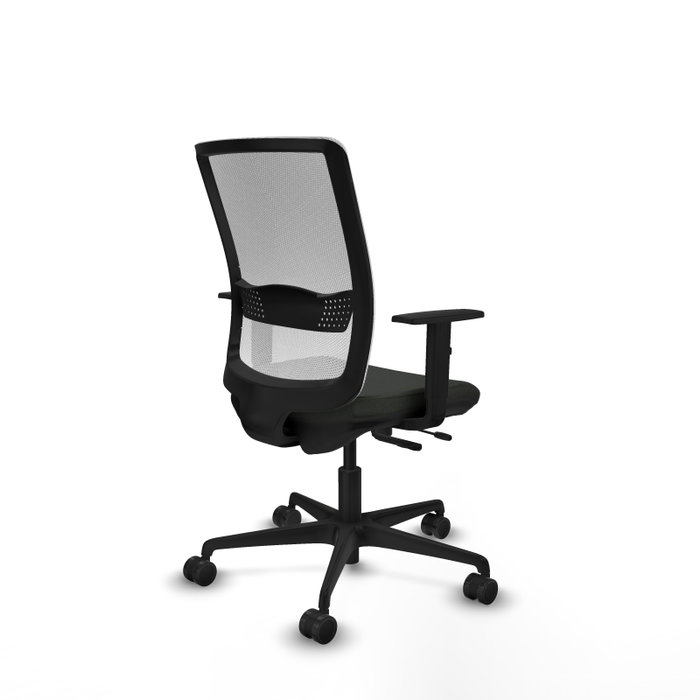 PIQUERAS Y CRESPO Silla de oficina Haches con mecanismo Sincro/Traslack, Negro/Blanco PIQUERAS Y CRESPO Silla de oficina Haches con mecanismo Sincro/Traslack, Negro/Blanco