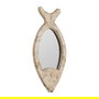 Espejo Pez Blanco Rozado Madera 26 X 2 X 49 cm