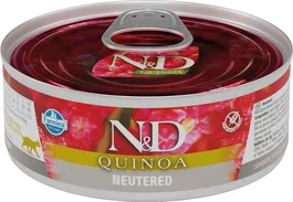 Farmina N&D Cat Quinoa Neutered Alimento Húmedo para Gatos Esterilizados Caja 24x80 gr