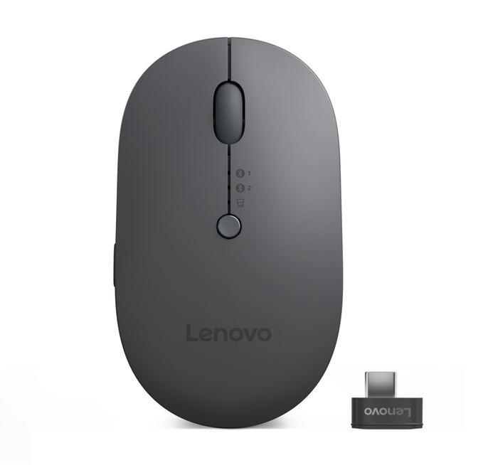 Lenovo 4Y51R29290 Ratón Óptico Inalámbrico USB-C Bluetooth Ambidextro Universal 2400 DPI 5 Botones Negro