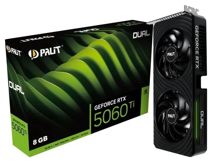 Palit GeForce RTX 5060 Ti Dual 8GB GDDR7 Palit GeForce RTX 5060 Ti Dual 8GB GDDR7