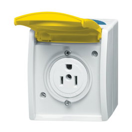 BUSCH-JAEGER 3015EWN-53 Busch-Nema-Steckdose 15A ocean IP44 gris/azul verdoso