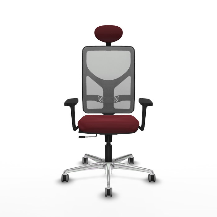 PIQUERAS Y CRESPO Silla de oficina Motilla con mecanismo Sincro/Traslack Granate y Gris PIQUERAS Y CRESPO Silla de oficina Motilla con mecanismo Sincro/Traslack Granate y Gris